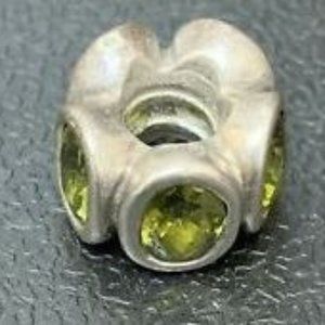 Pandora Bracelet Charm with Green Stones